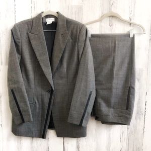 Harvé Benard Vintage Wool Women’s Pant Suit Set Size 14 Blazer & Trousers